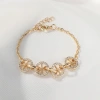 Cross-border geometric 8-shaped chain bracelet, personalized and fashionable hip-hop style, suitable for both men and women, golden full diamond bracelet Application Scenario